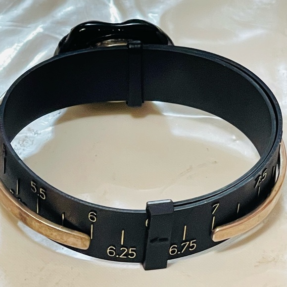 Southwest Signed Sterling  Dichroic Glass Stone Cuff Bracelet Sz 6.25-6.5 - Picture 8 of 11